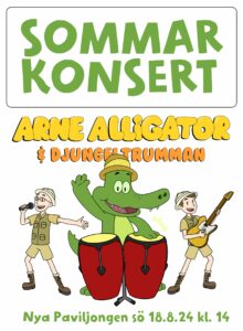 sommarkonsert med Arne Alligator och djungeltrumman